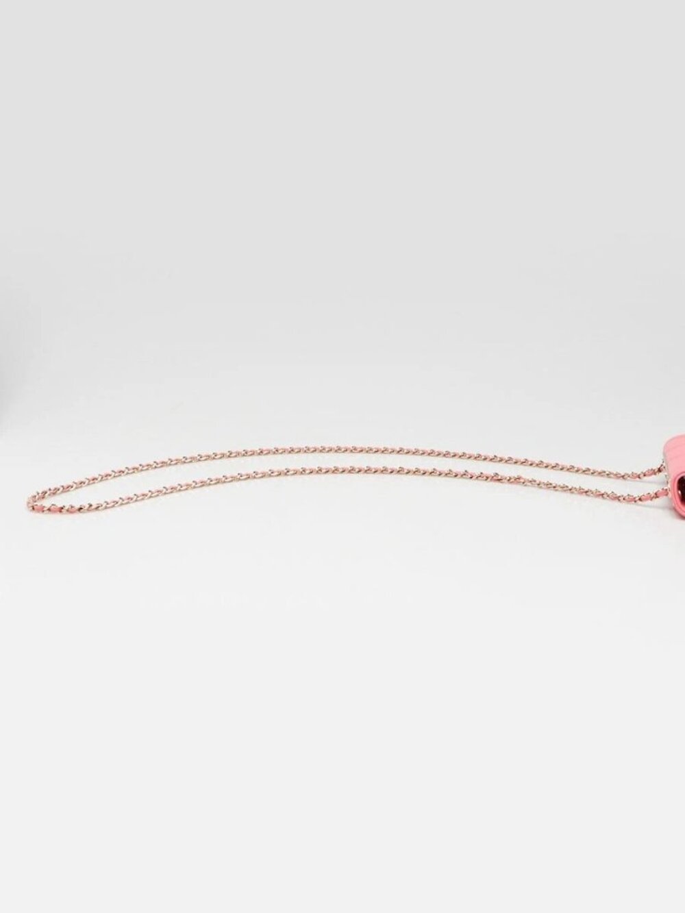 Chanel Coral Quilted Lambskin Leather Mini Trendy CC Clutch with Chain Bag - Picture 4 of 11